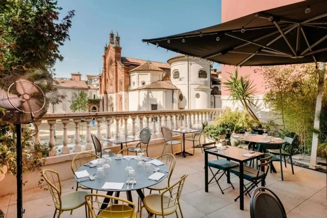 Elegante ristorante nel quartiere Brera di Milano