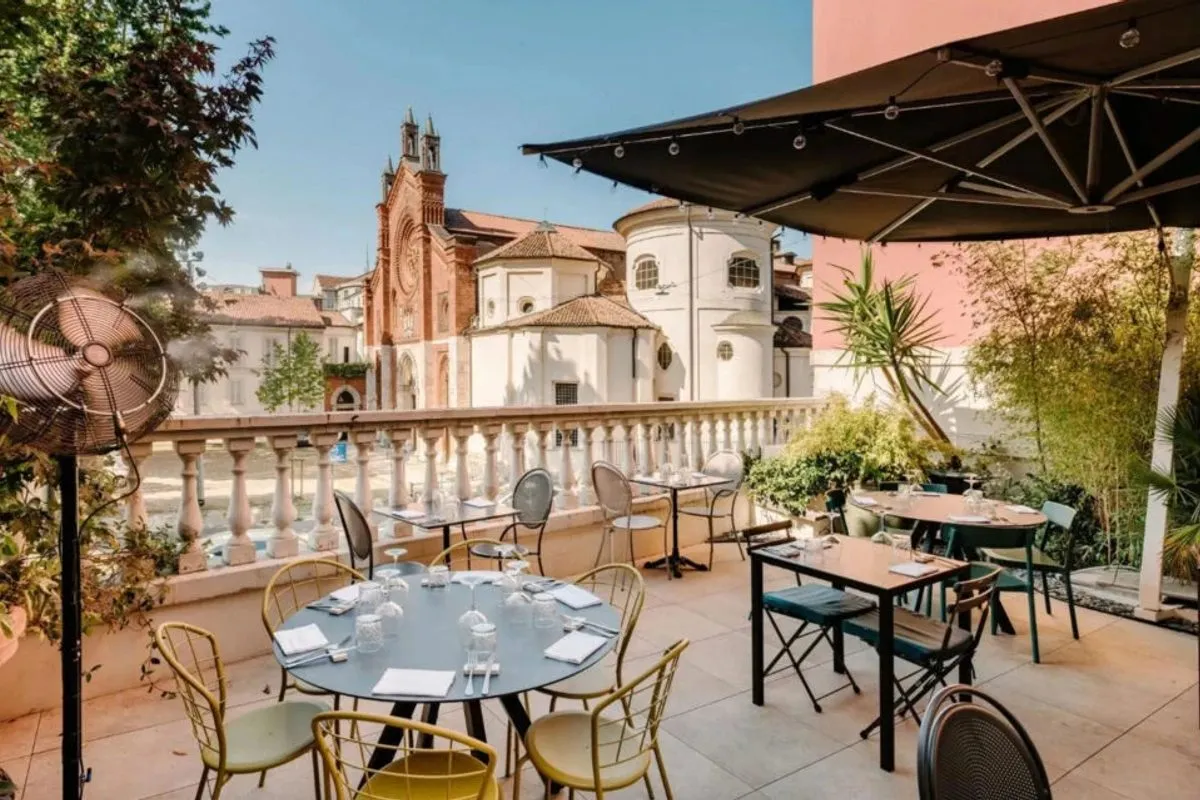Elegante ristorante nel quartiere Brera di Milano